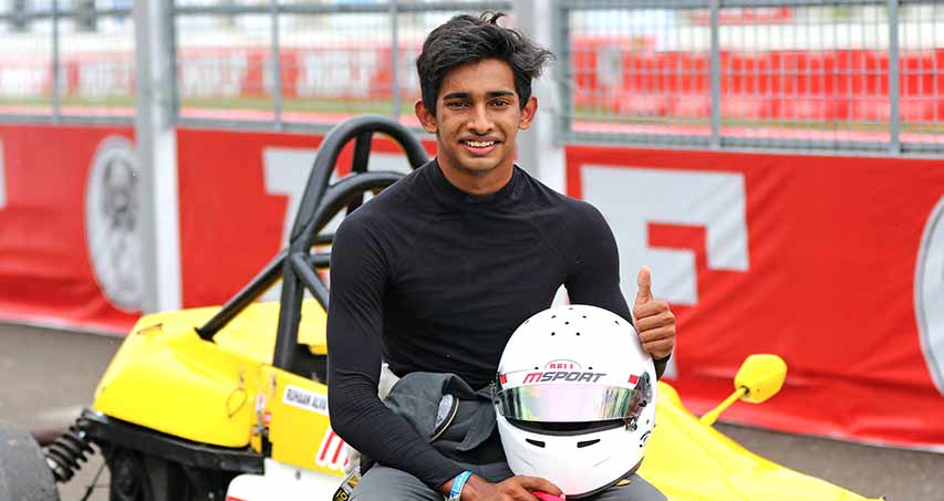 Ruhaan Alva, JK Tyre, Racing, India